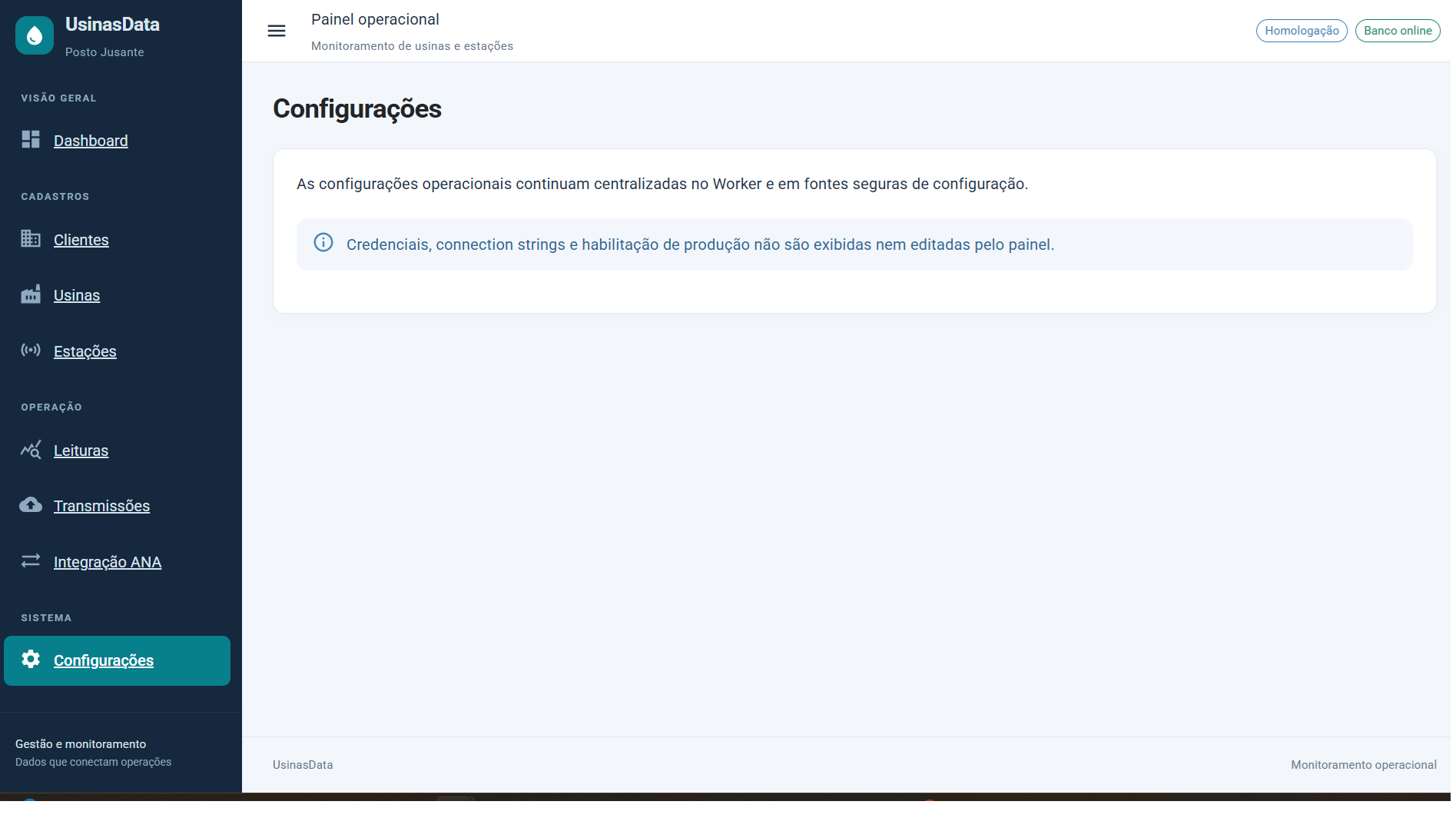 Configurações